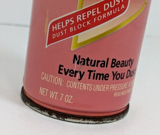 Pledge Spring Fresh 7oz Pink 1991 Spray Can Johnson Wax Dust Used Movie TV Prop
