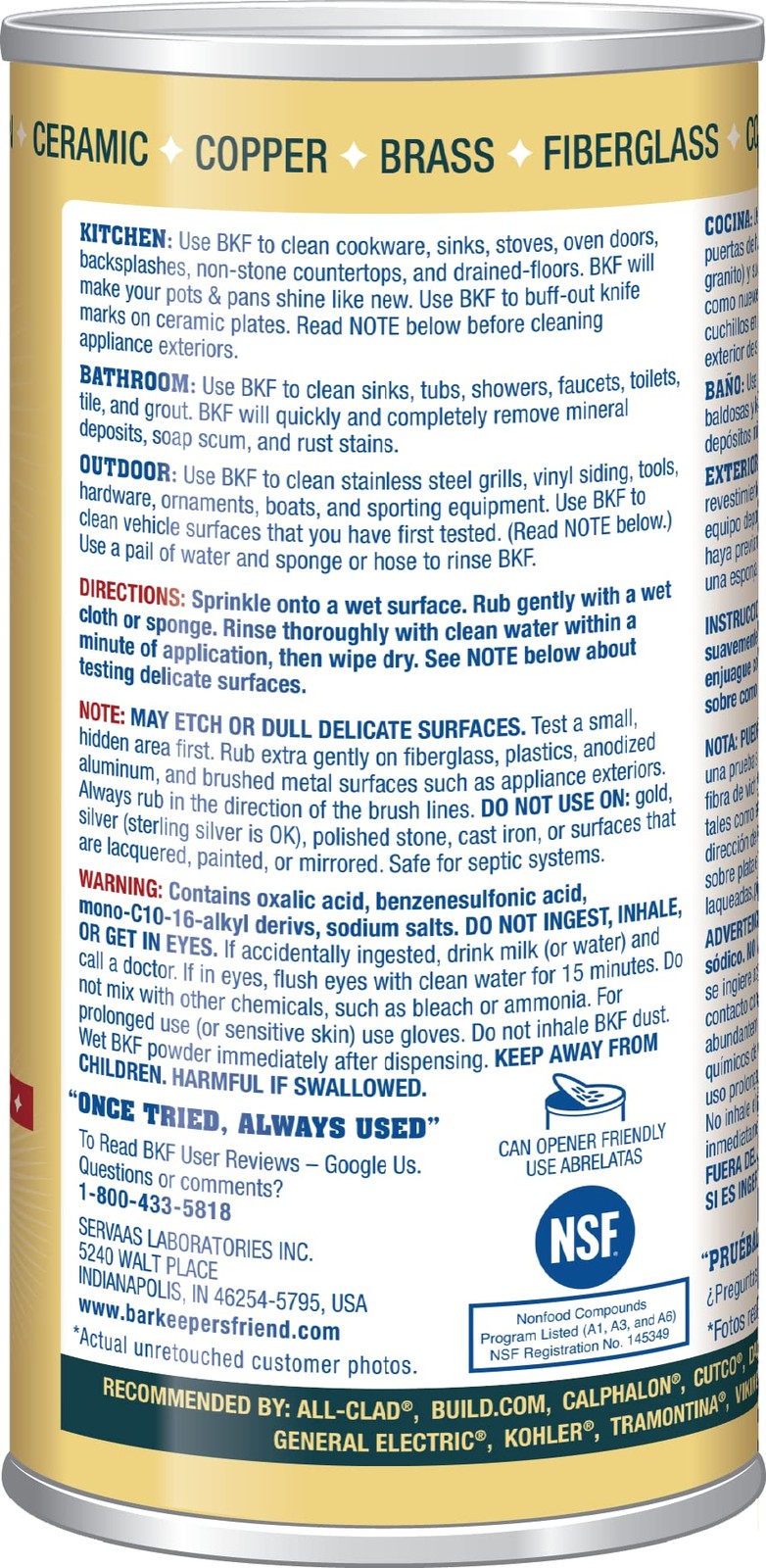 Powdered Cleanser 12-Ounces (1-Pack)’]