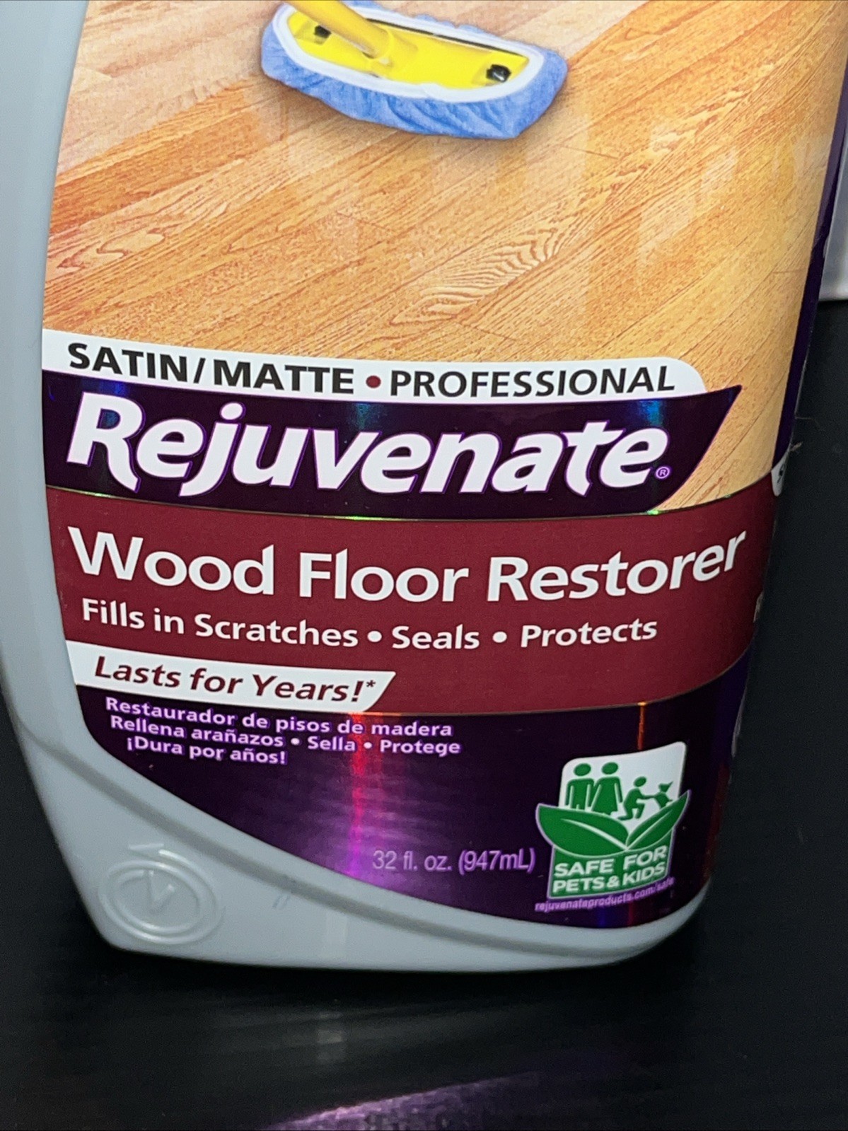 Rejuvenate Wood Floor Professional Restorer High Gloss Hardwood Floors 32oz New