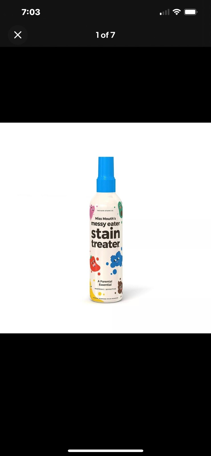 Miss Mouth’s Messy Eater Non-Toxic Baby & Kids Stain Remover Clothing”4 Oz.”
