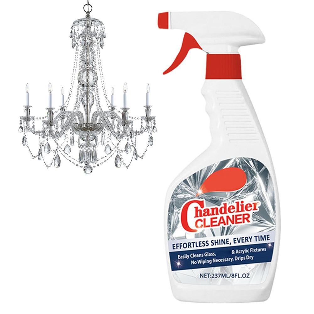 237ml Chandelier Cleaner Drip Dry Spray, No Wipe Dust Remover for Chandelier