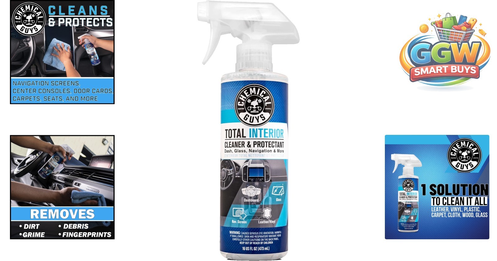 Total Interior Cleaner & Protectant Interior Cleaner, Cleans & Protects Leath…