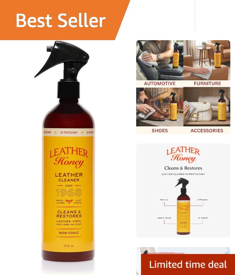 Non-Toxic Leather Care Spray – 16 Fl Oz, Cleans & Protects All Surfaces