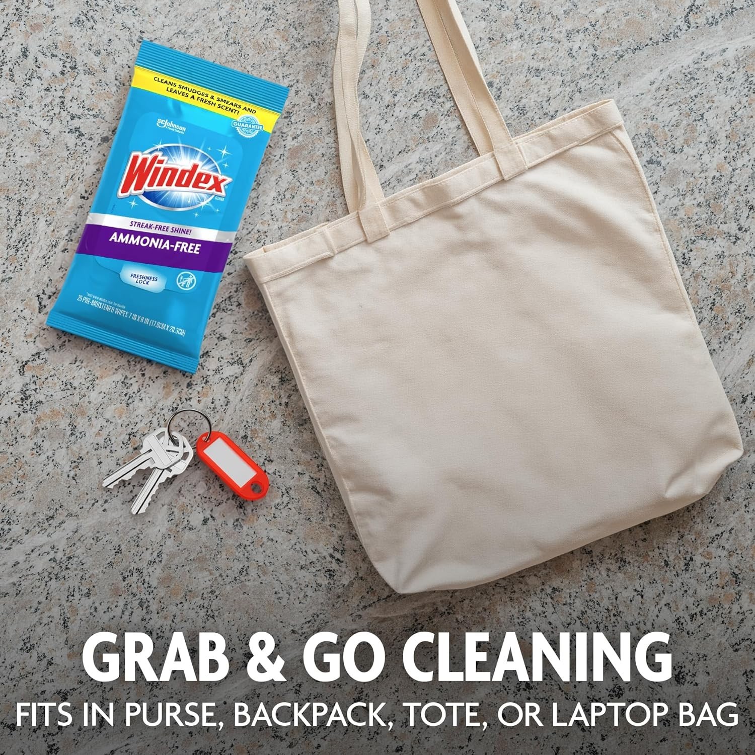 Crystal Rain Scent Windex Glass Wipes, 25 Count – Effortlessly Clean Surfaces