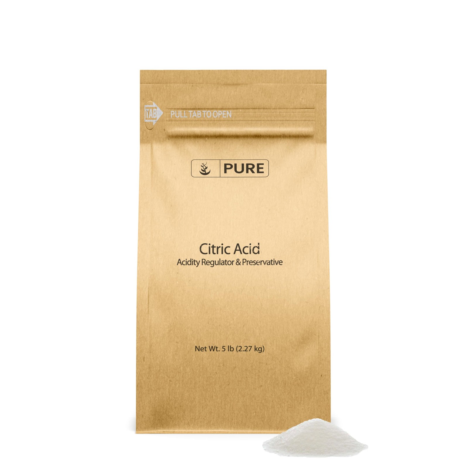 Citric Acid 5 lb., EcoFriendly Packaging, Natural, Food Safe
