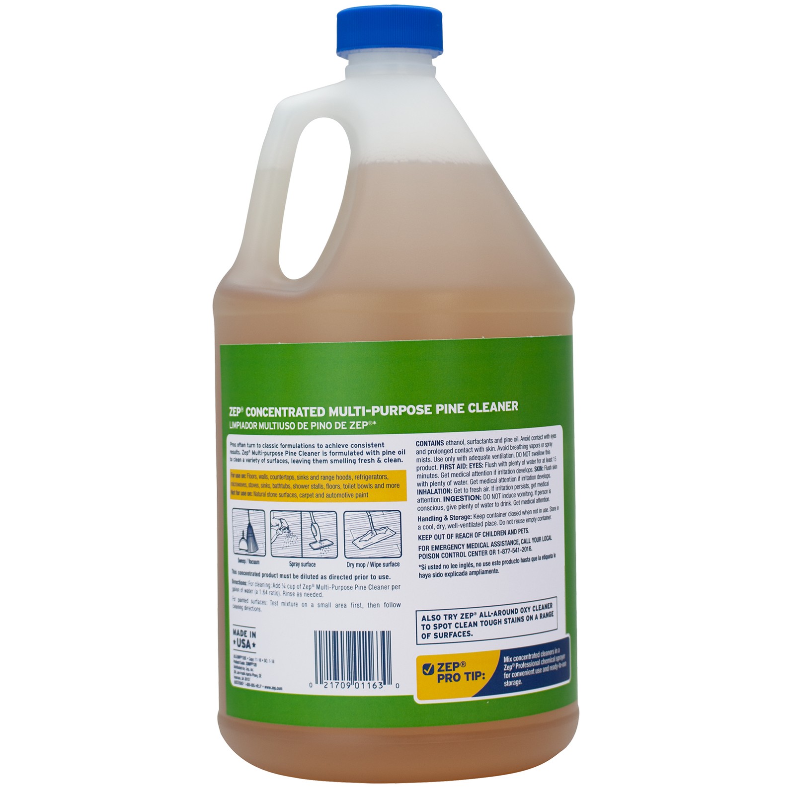 Zep Concentrated Multi-Purpose Pine Cleaner – 128 oz (Pack of 2) ZUMPP128 –
