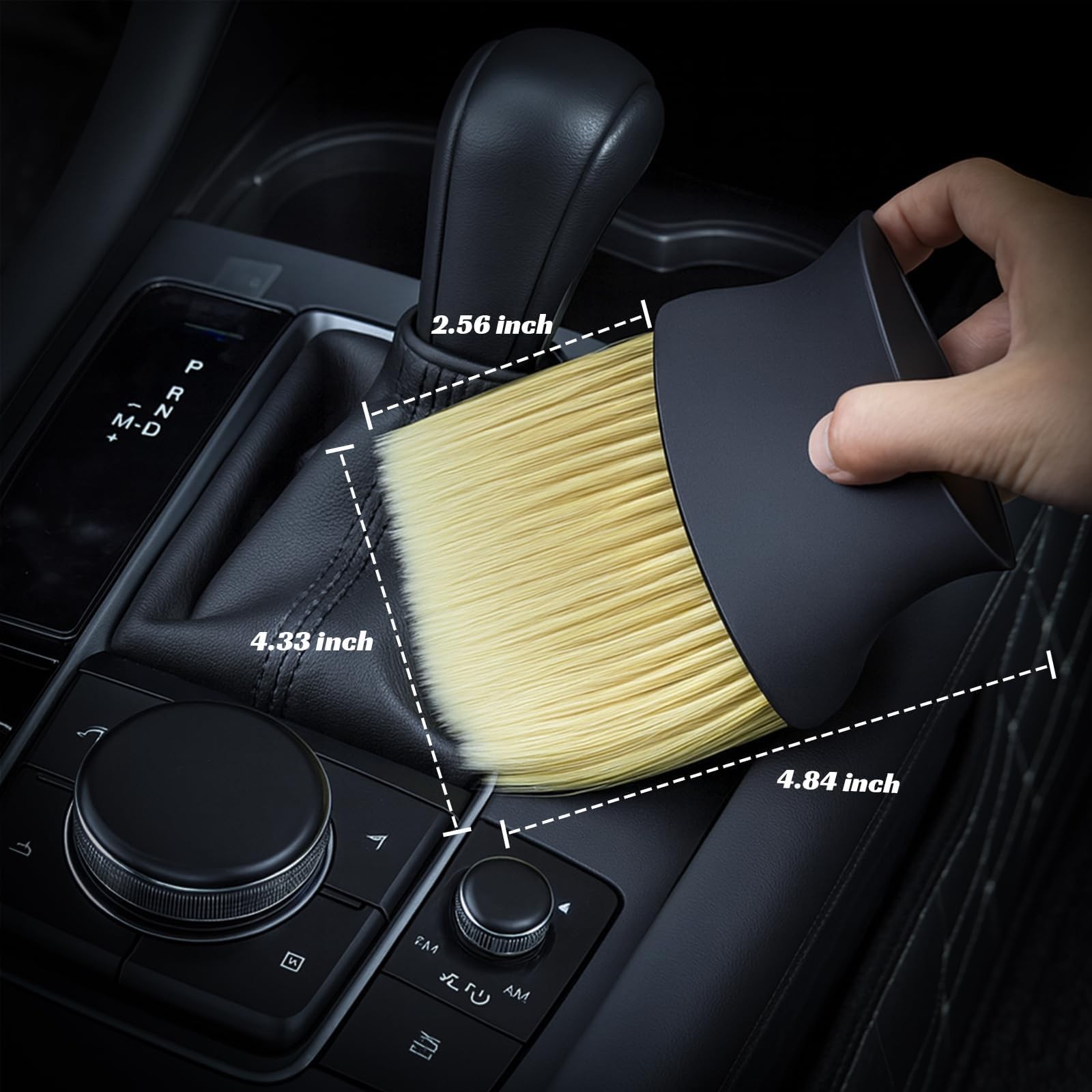 YOKKIP Car Interior Dust Brush – Auto Interior Dust Brush Soft Bristles Detai…