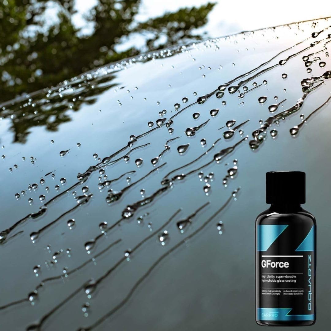 CARPRO DQUARTZ GForce Glass Coating – Windshield & Window Rain Repellent Glass T