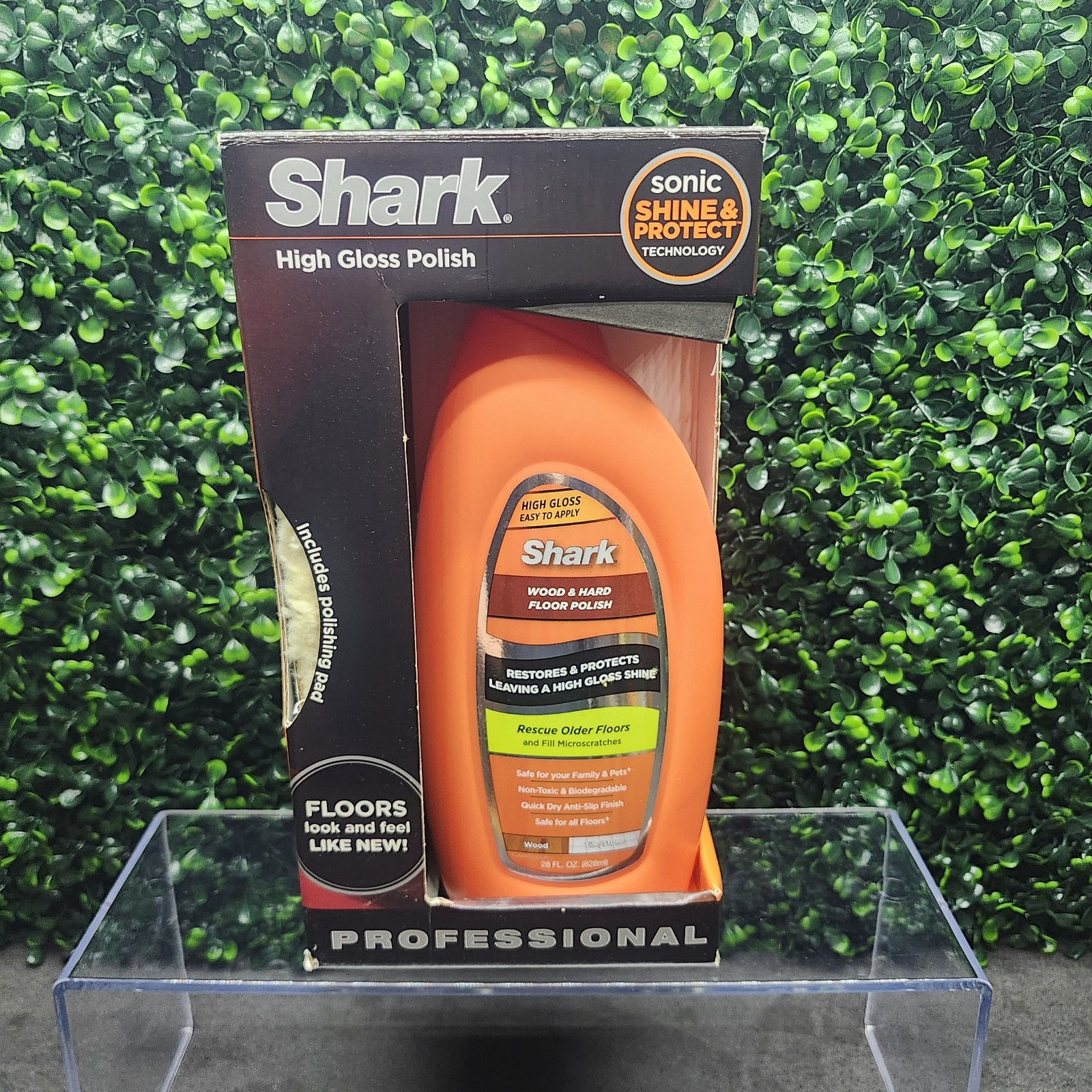SHARK SONIC DUO Wood & Hard Floor Polish 28 fl. oz. with Polishing Pad – NIB