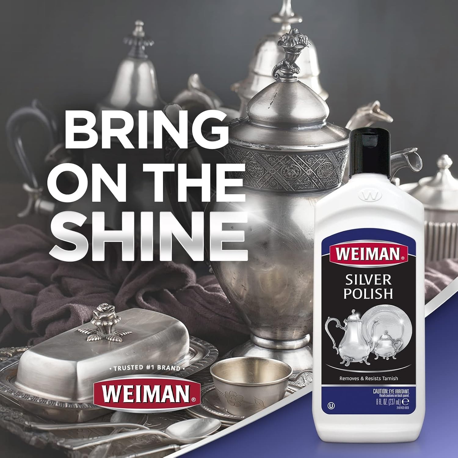 Silver Cream Cleaner 3-in-1, Anti-Tarnish Technology, Safely Clean, Polish, S…
