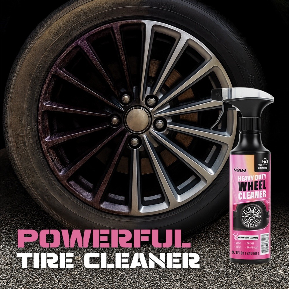 1-3Pack 270ml Powerful Wheel Cleaner Repair Polishing Car Rim Tire Cleaning Kit