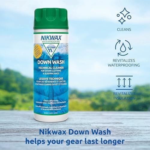 Down Wash Cleaner 10 Fl Oz PFAS-Free Unscented Liquid for Jackets Gear Bedding