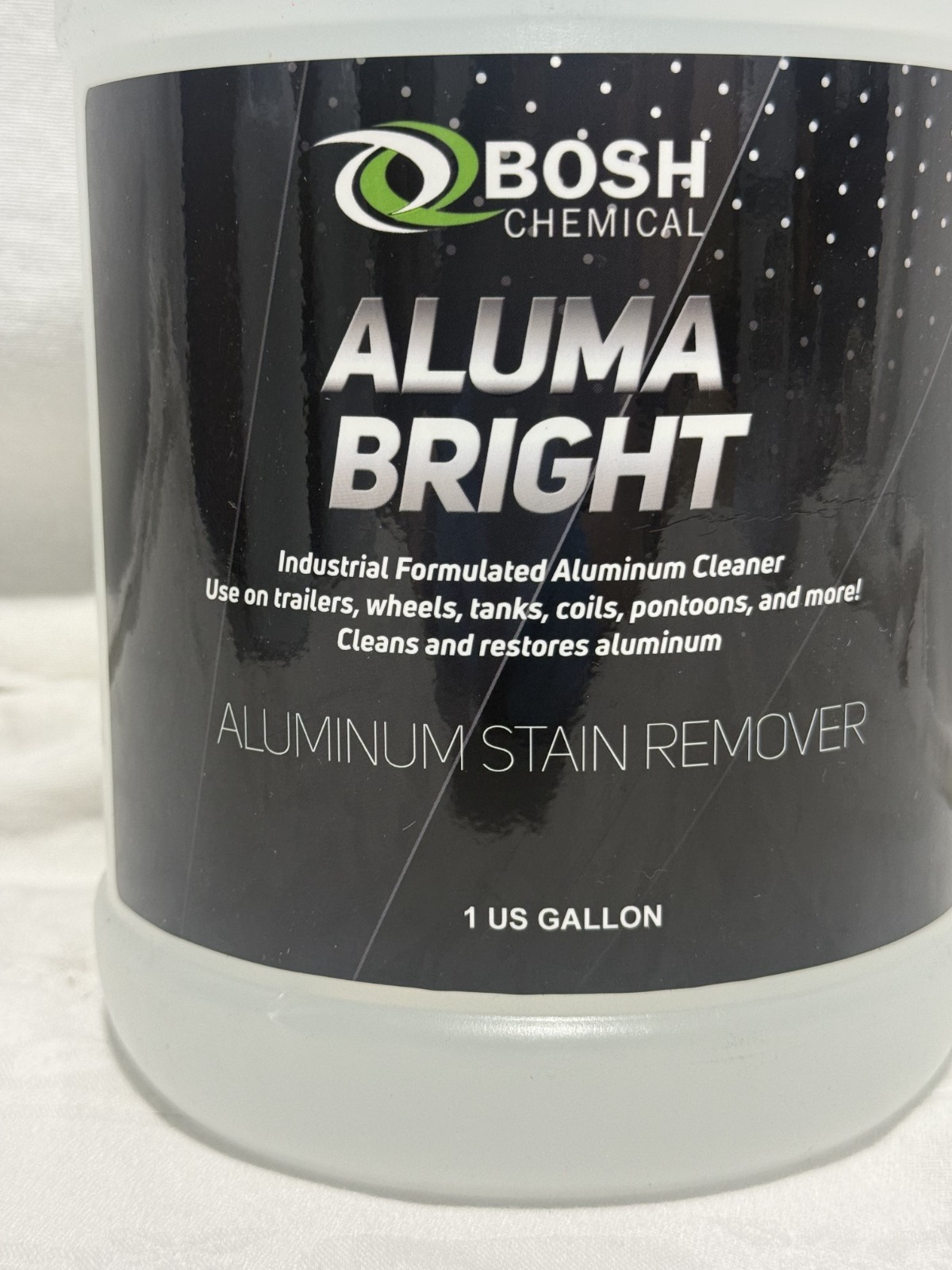 Bosh Chemical Alumabright Aluminum Cleaner Brightener 1 Gallon 128 oz Stain Remo