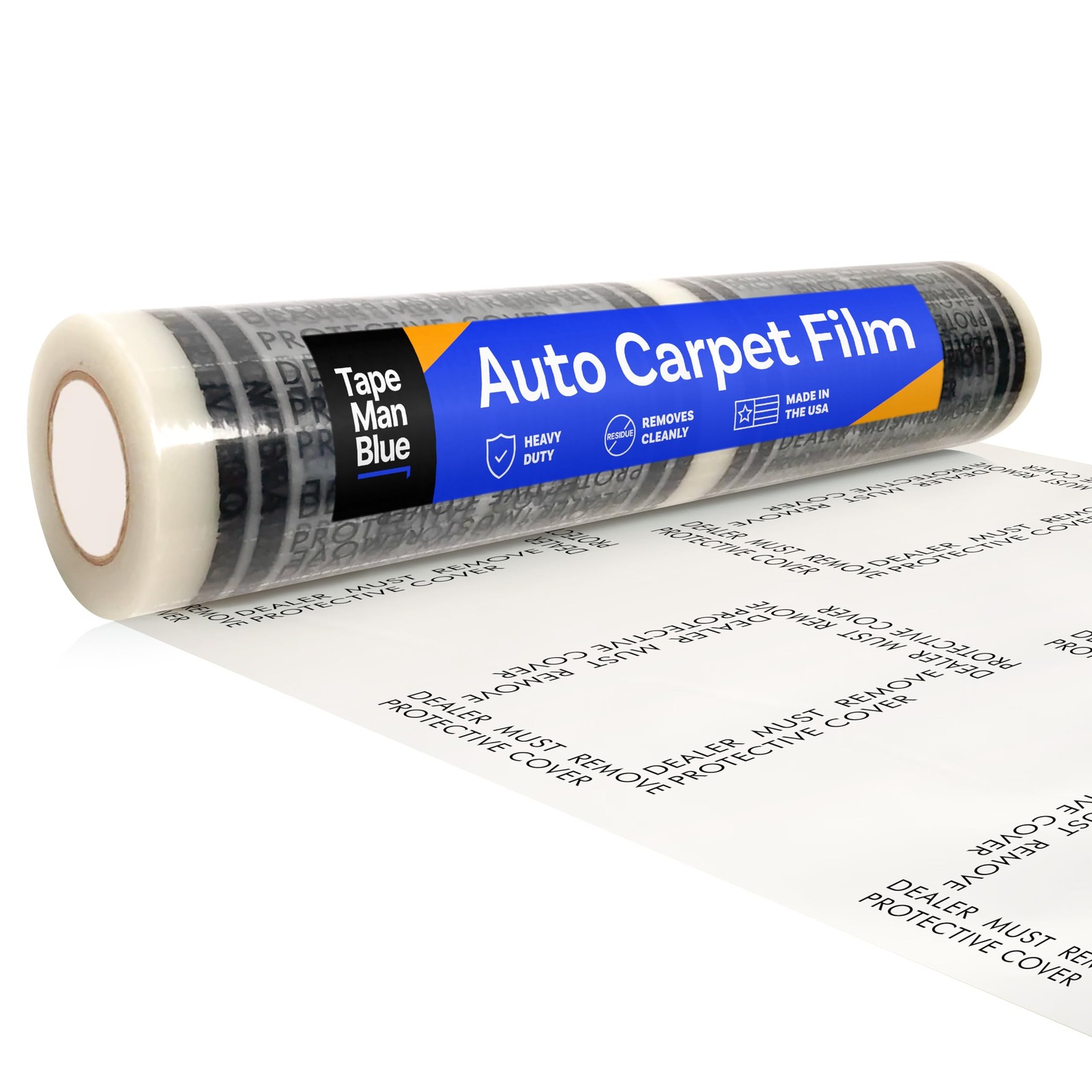 Auto Carpet Film, 24” Roll with 21” Perforation, 4 Mils Thick, Dealer Must Re…