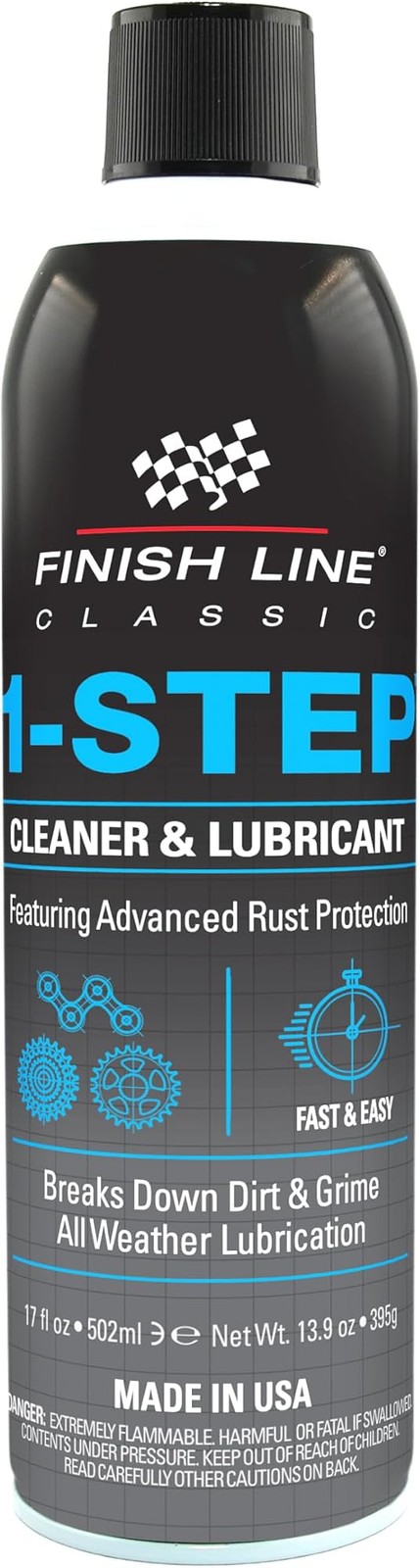 Finish Line 1-Step Bike Chain Cleaner and Lubricant – Cleans, Lubricates & Pr…