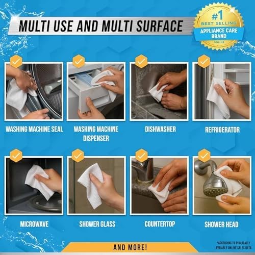 ACTIVE Home Appliance Surface Cleaner Wipes Heavy Duty Wipe for Cleaning Wash…