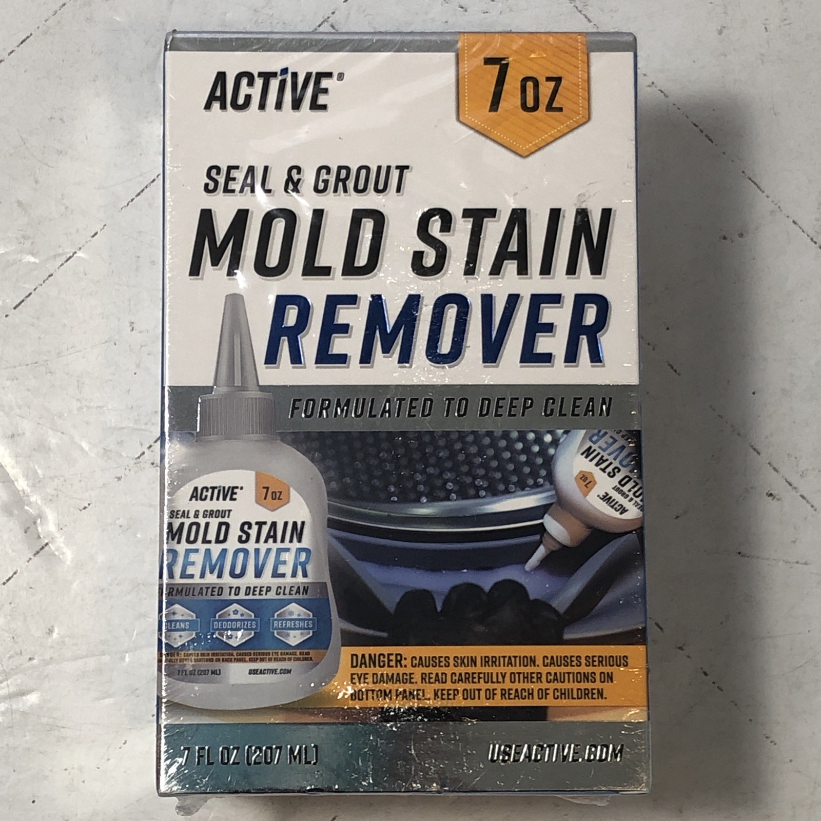 Active Mold Stain Remover Seal Grout Deep Clean 7oz – Deodorizes SEALED NEW