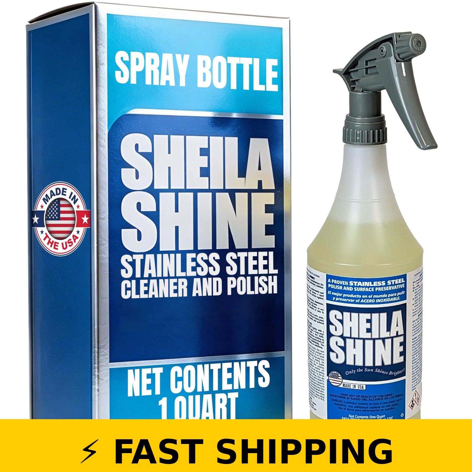 Sheila Shine Stainless Steel Cleaner & Polish 1 Quart
