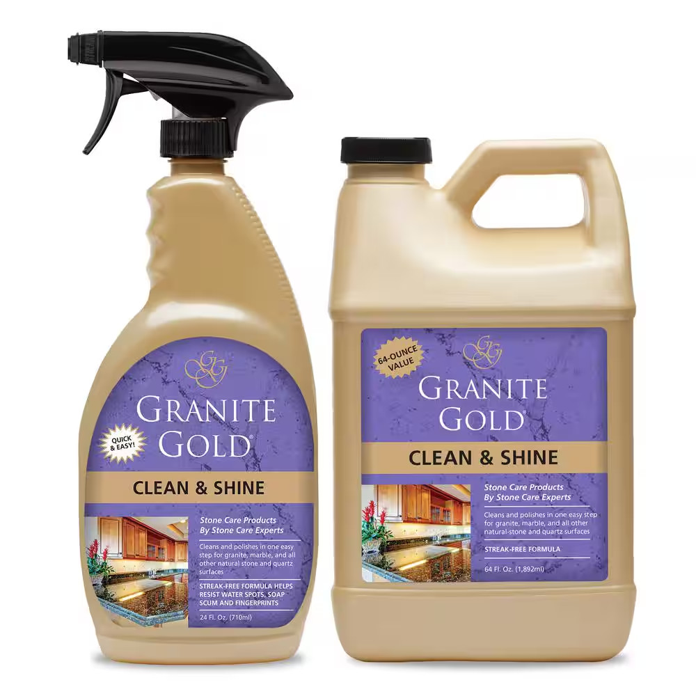 Granite Gold Clean Shine 88 Fl Oz Cleaner and Polish for Natural Stone