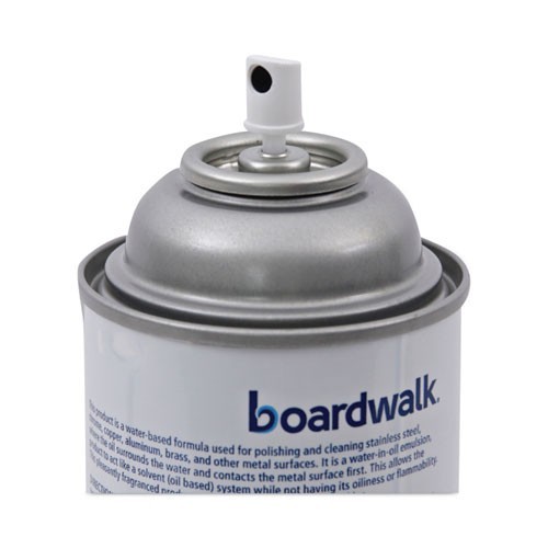 Boardwalk Stainless Steel Cleaner and Polish, Lemon Scent, 16 oz Aerosol Spray