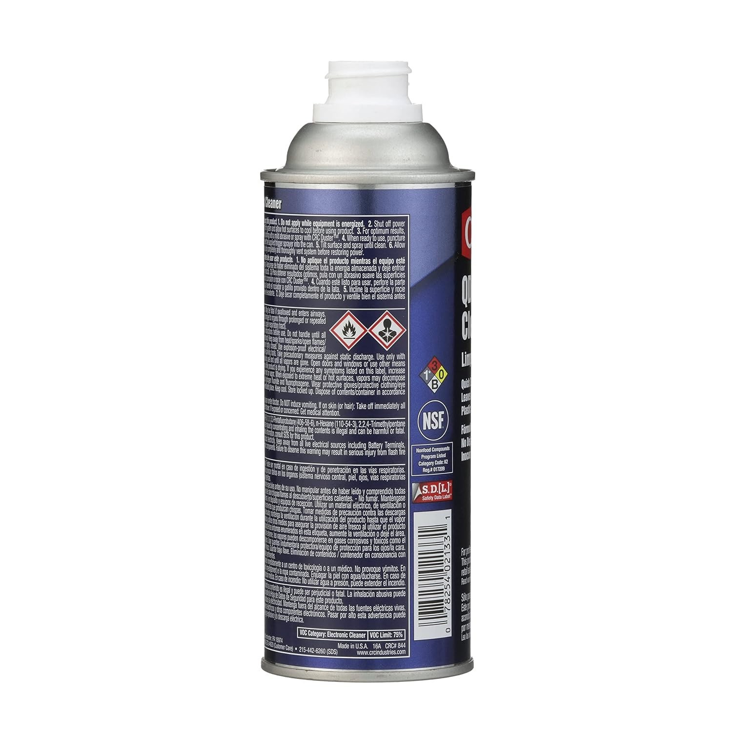 2133 QD Plastic Safe Liquid Contact Cleaner, 14 fl oz Non-Aerosol Spray Can, …
