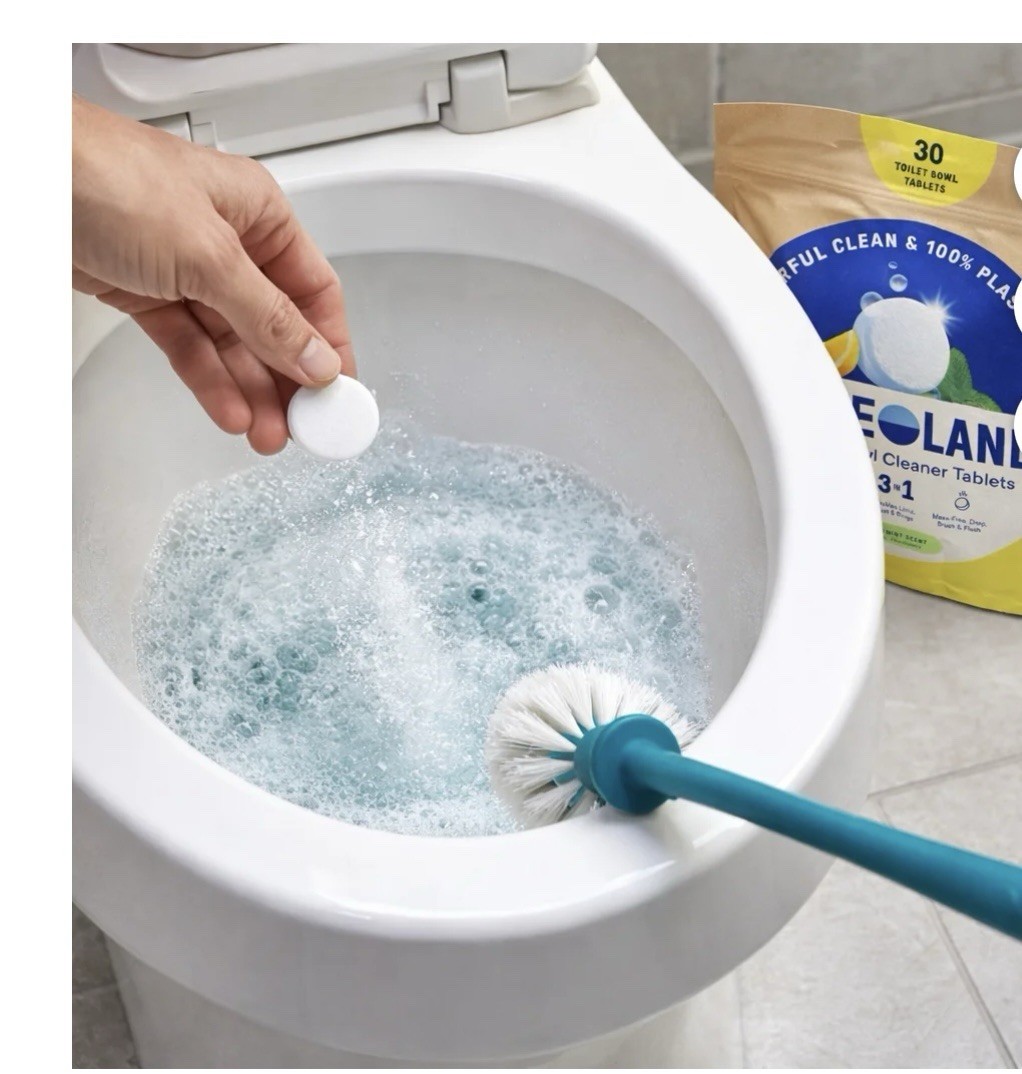 Blueland Toilet Bowl Cleaner Tablets, Lemon Mint, 30-count