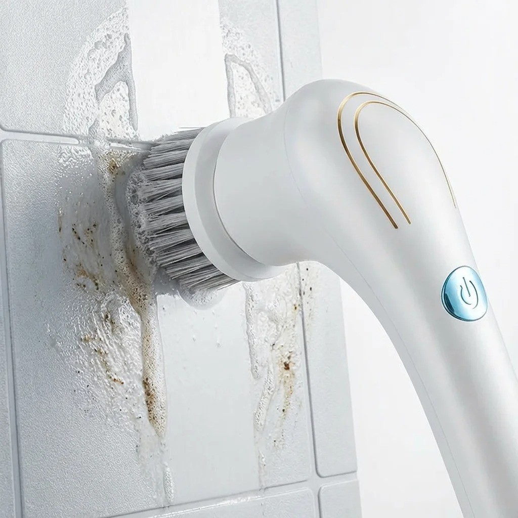 Electric Cleaning Brush IPX7 Waterproof Bathroom Kitchen Scrubber USB
