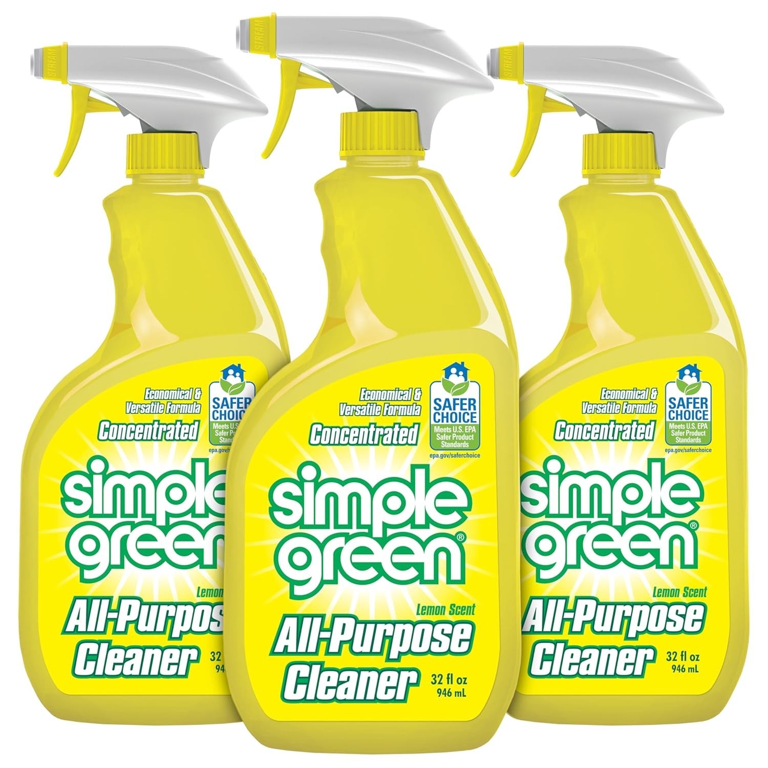 All-Purpose Cleaner, 32 Fl Oz Pack of 3, Lemon, 96 Fl Oz