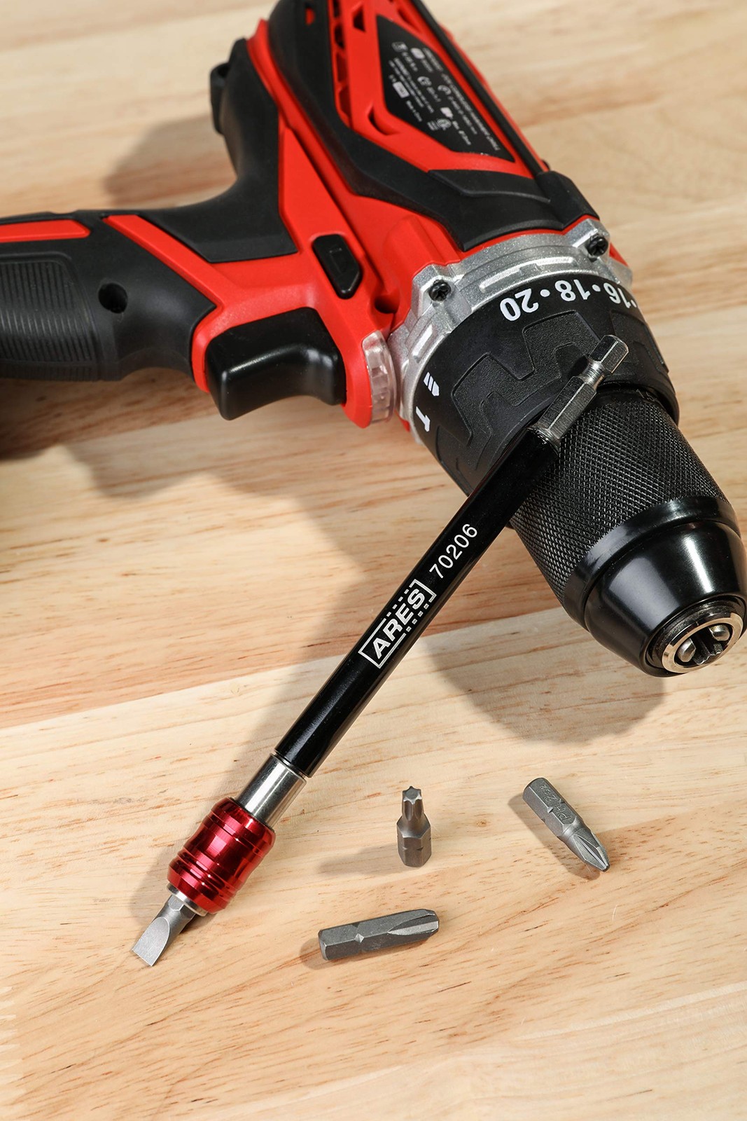 70206 Drill Extension Bit Holder 6inch Quick Release Works With All 1/4inch Driv