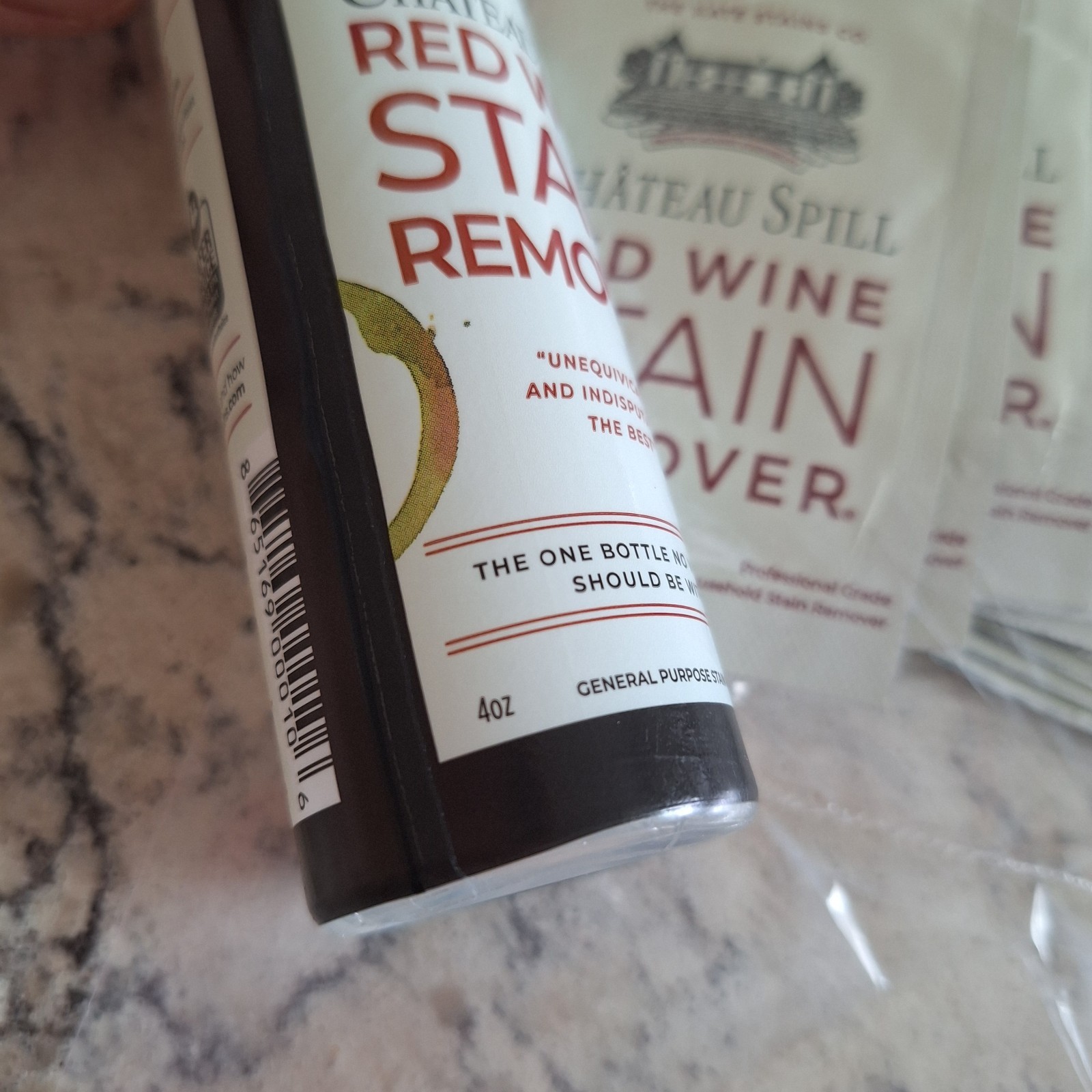CHATEAU SPILL Red Wine Stain Remover Spray 4 Oz + 10 WIPES Hate Stains Company