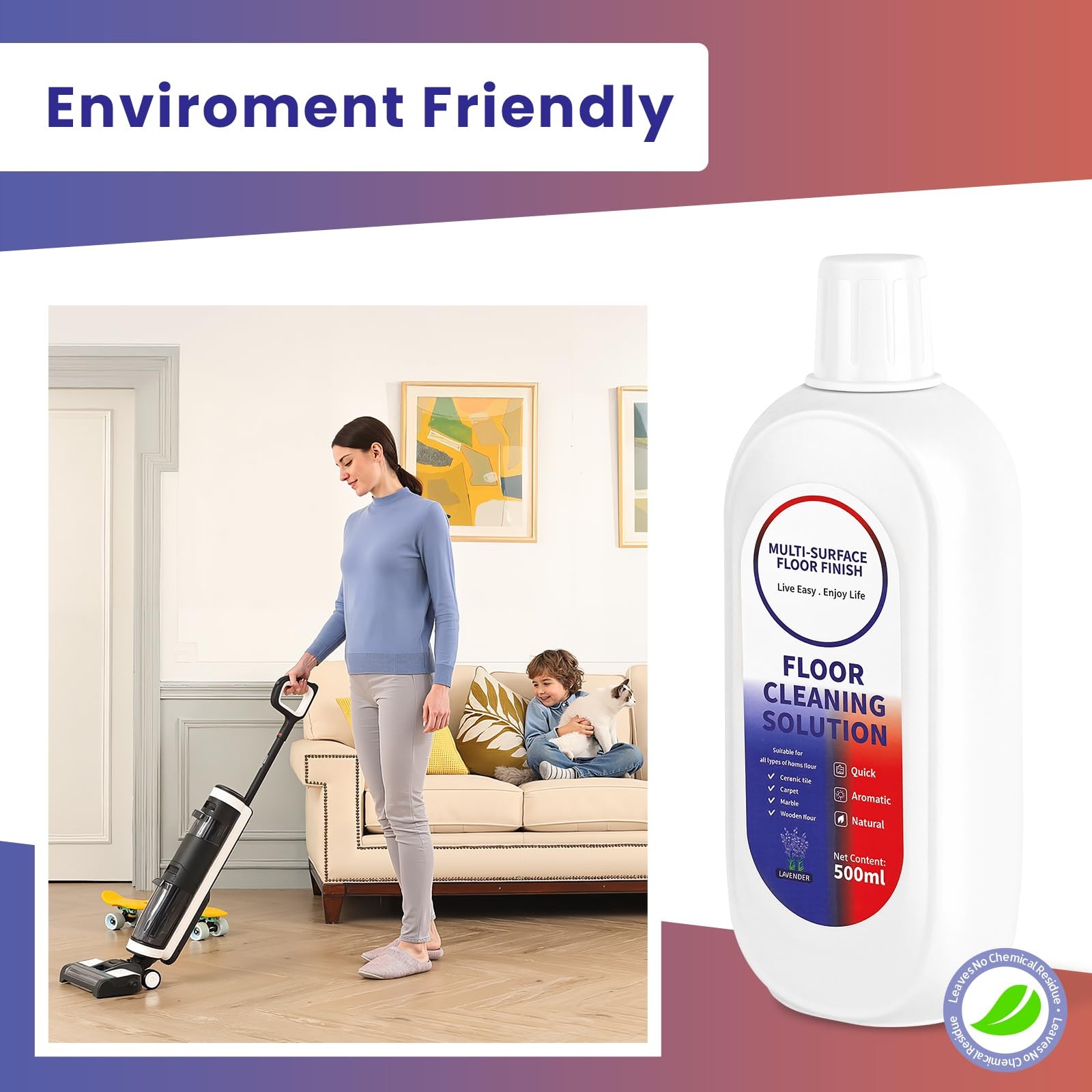 Floor Cleaning Solution with Tineco/Roborock, Deep Cleans of Multiple Hard Fl…