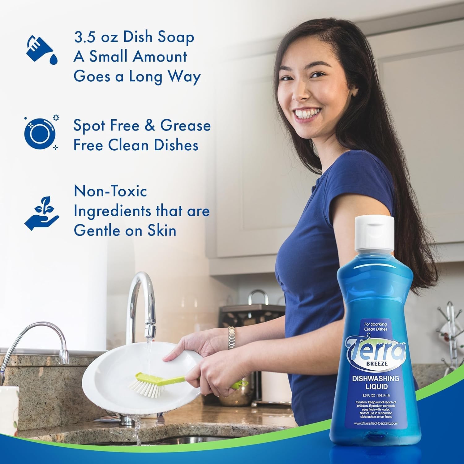1-Shoppe All-in-Kit Hotel Liquid Dish Soap Detergent, 3.5 oz (Case of 36)