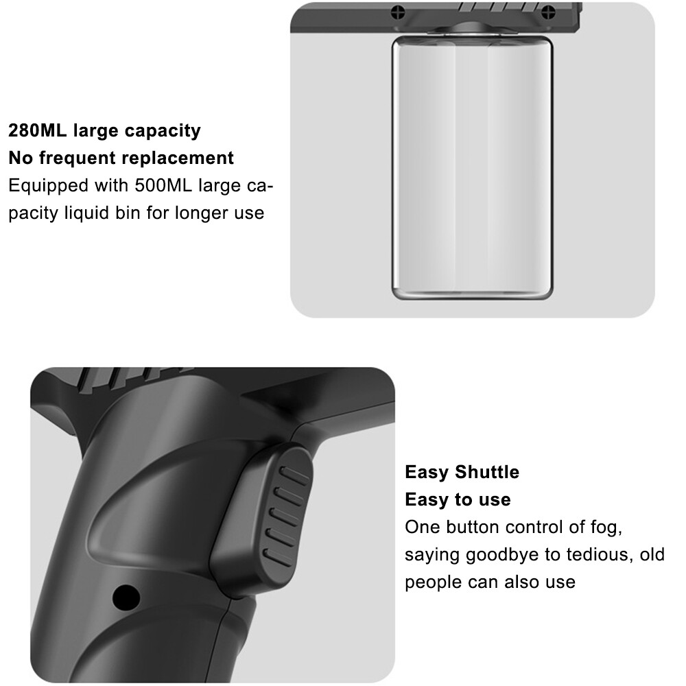 Nano Steam Sprayer Fogger Machine With Blue Lights 280ml For Home