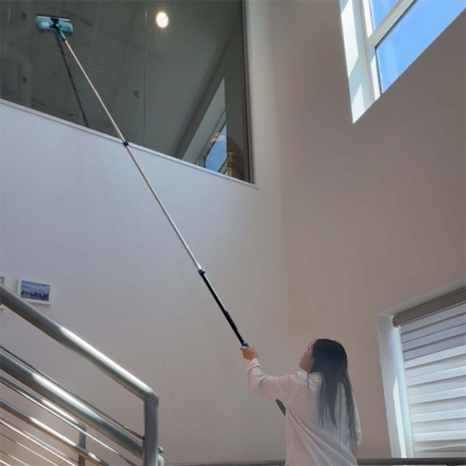 20 Foot High Reach 5to12 Foot Cleaning Duster Kit With Sturdy Lightweight Extens