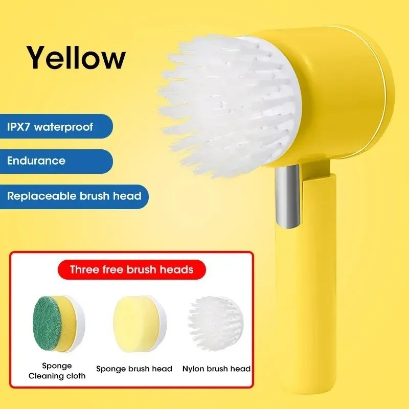 Multi-functional Electric Cleaning Brush for Kitchen and Bathroom – Wireless