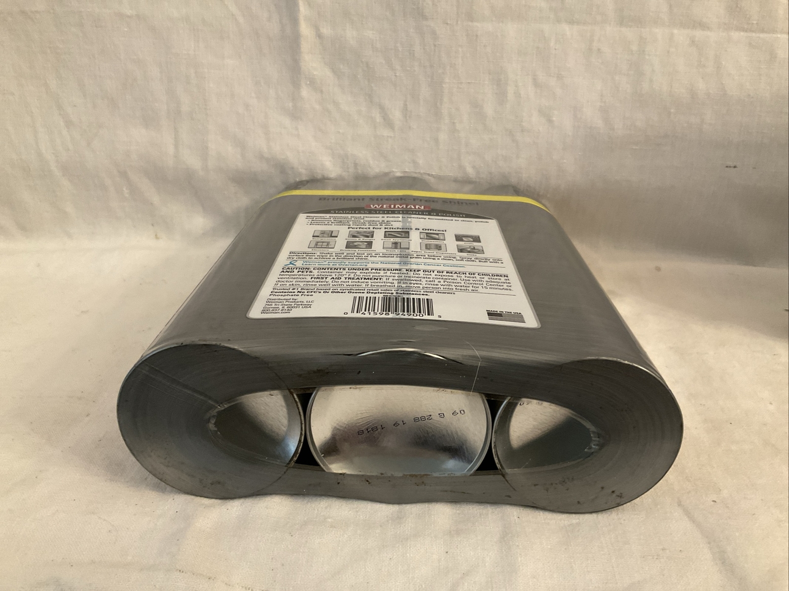 Weiman Stainless Steel Cleaner & Polish (17oz, 3pk Sealed Package) Original