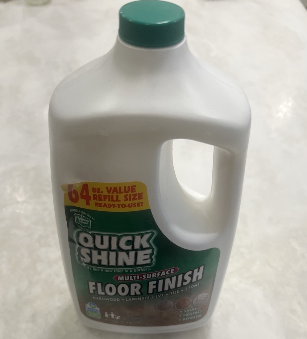Quick Shine Floor Finish 64oz Holloway House Laminate Vinyl Tile Hardwood Polish