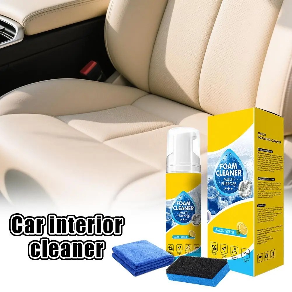 4-in-1 Multi-Enzyme Foam Cleaner, All-Purpose Spray 5oz with Sponge & Towel