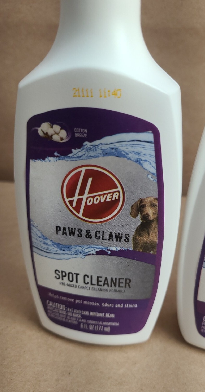 New Lot Of 3 Hoover Paws and Claws Spot Cleaner Carpet Cleaning Formula 6oz