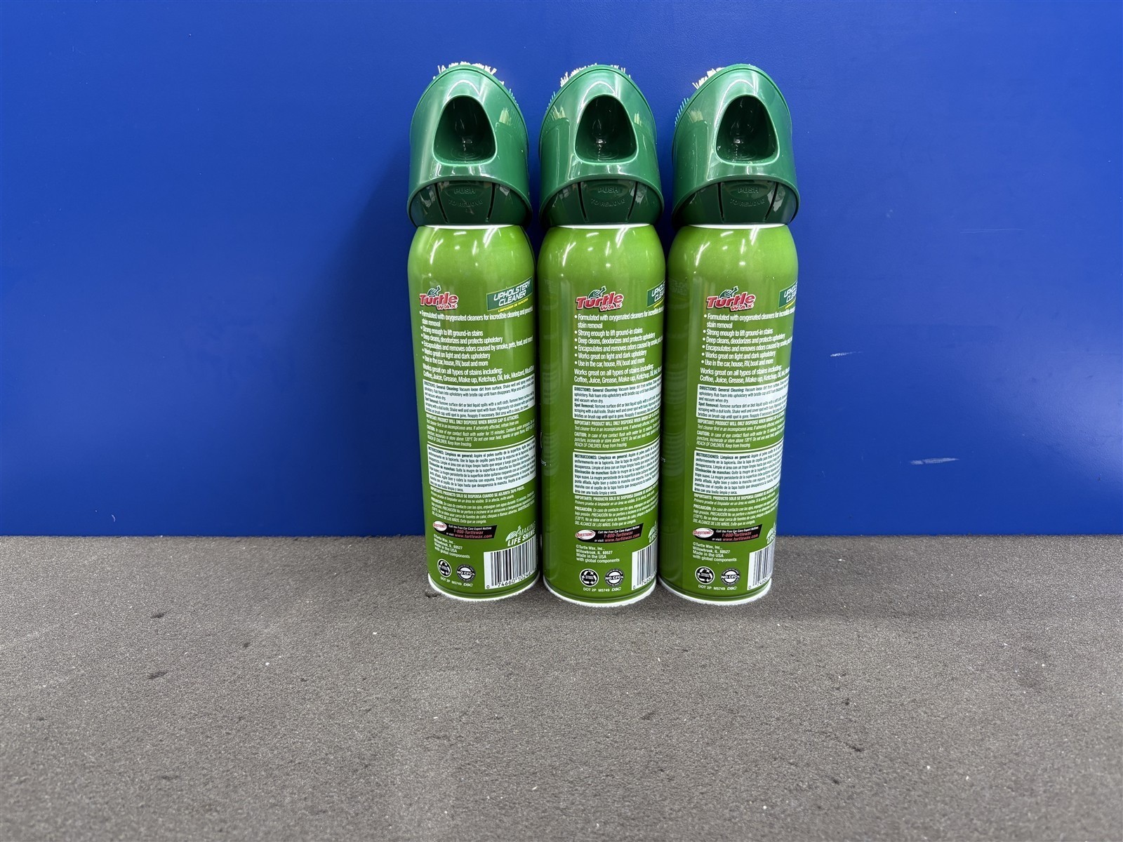 LOT OF 3 TURTLE WAX OXY POWER OUT UPHOLSTERY CLEANER / FAST SHIPPING