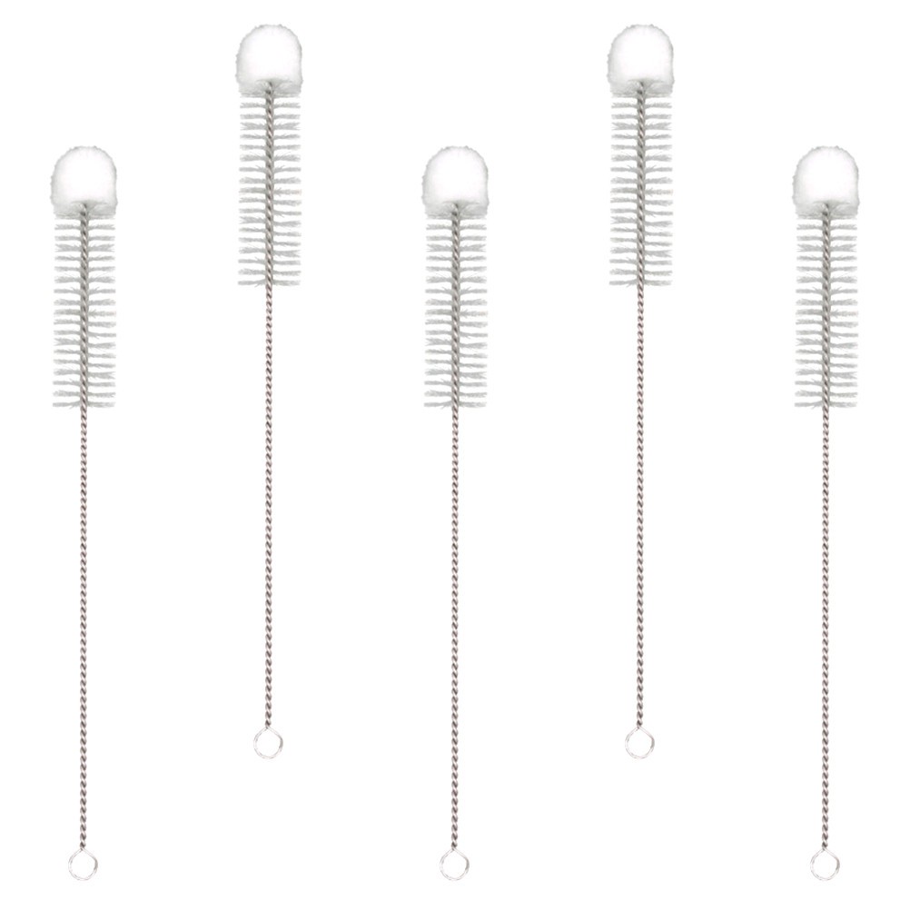 5pcs Softy Tip Nylon Brush Cotton Tip Nylon Brush Cotton Bottle Brush