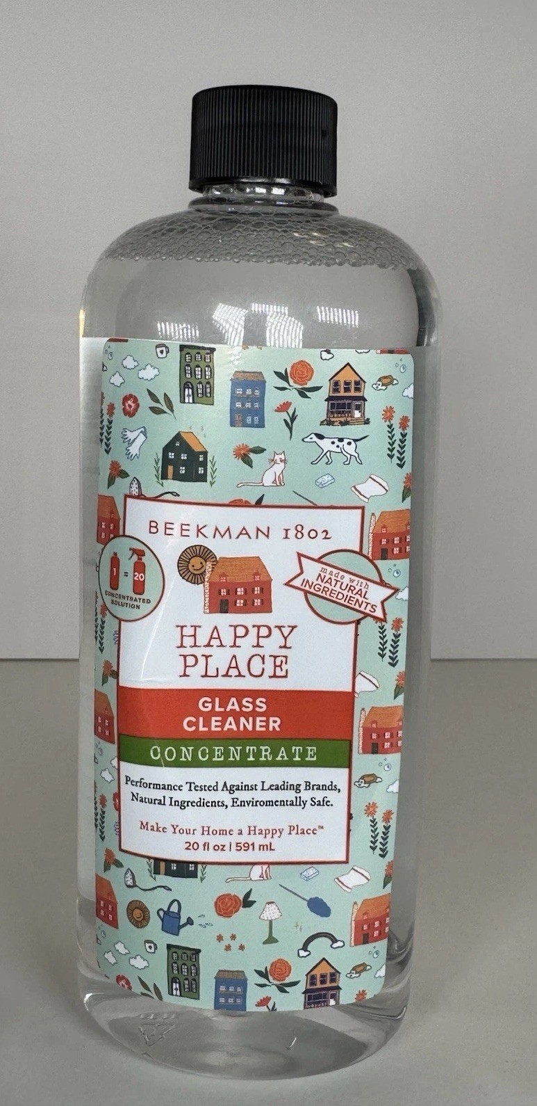 Discontinued Beekman 1802 Happy Place Glass Cleaner 20 oz Clean Sealed New