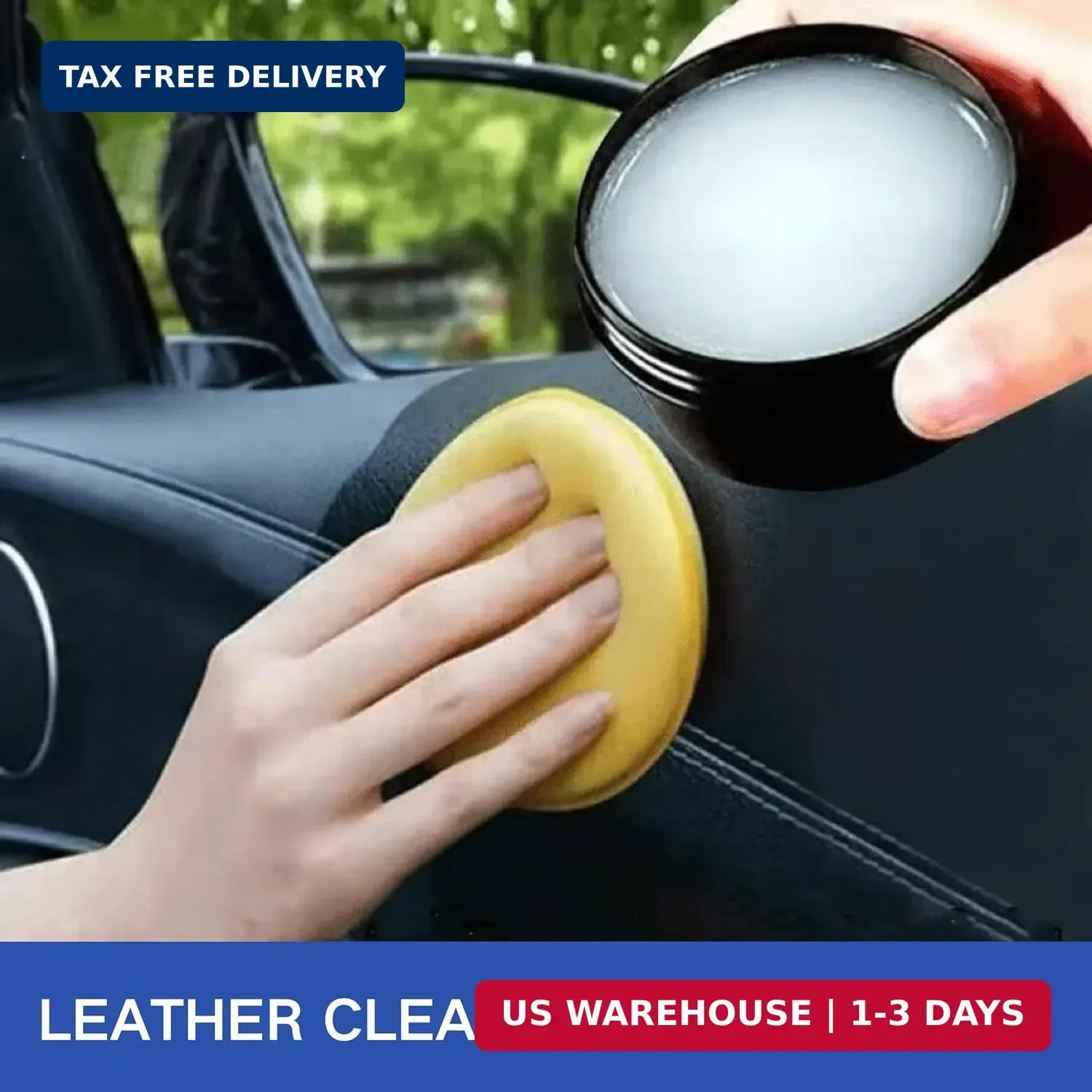 Leader Cleaning and Care Cream, Leather Cleaning Cream for Car Interior, Multifu