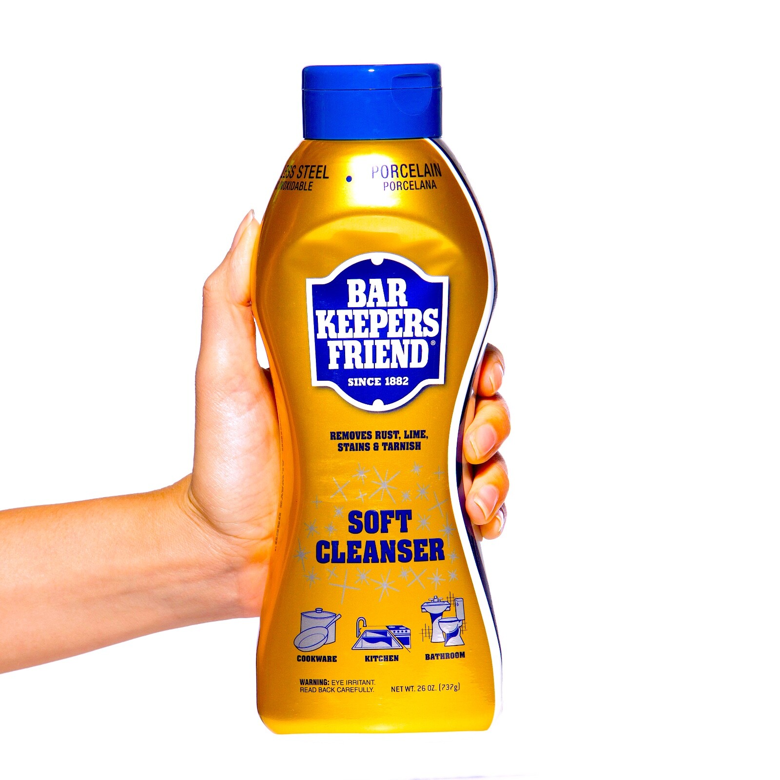 ⏰Saving Bar Keepers Friend Soft Squeeze Bottle Citrus Cleanser 💨BIG JAR 26 oz