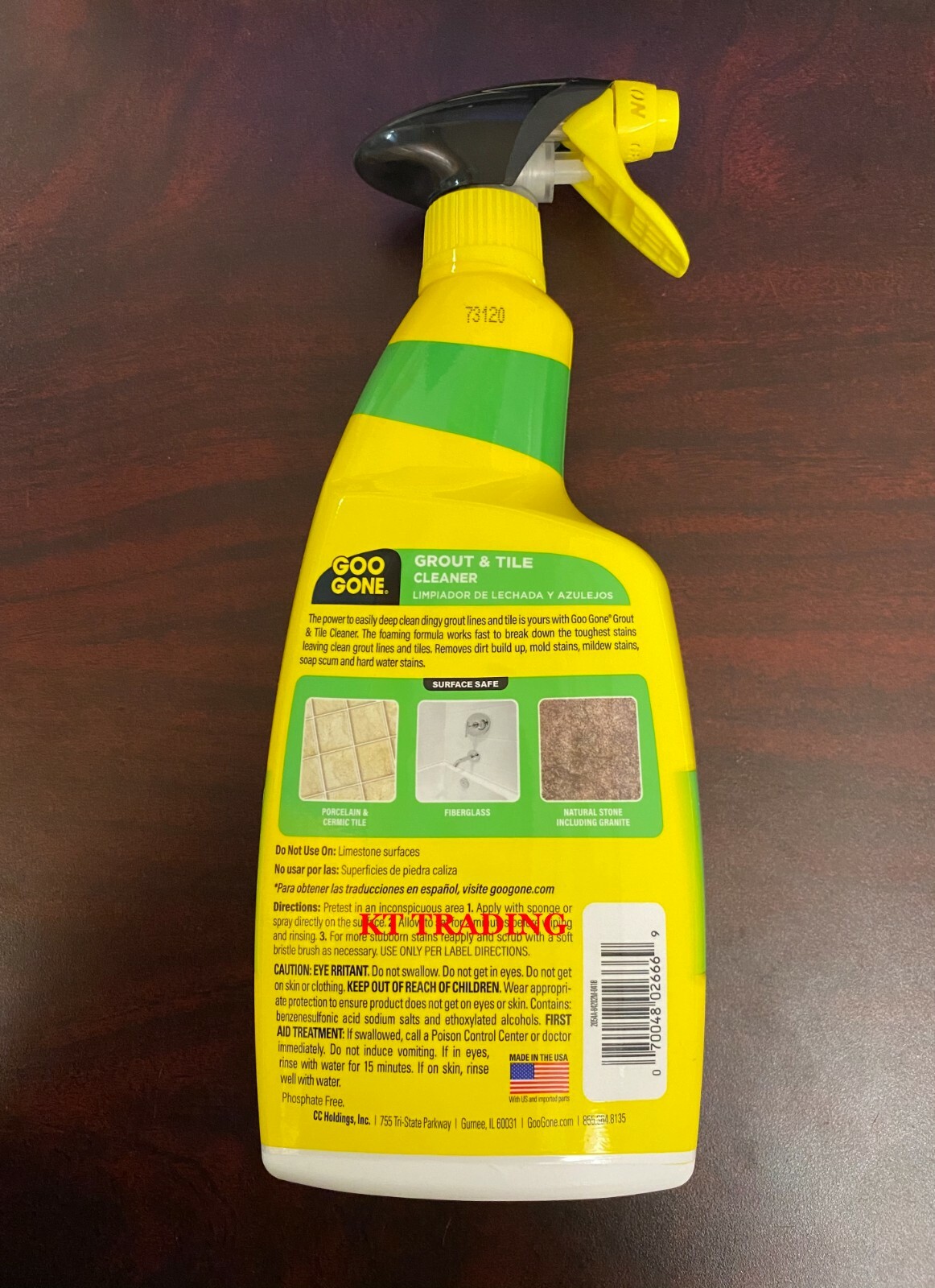 GOO GONE ~ GROUT TILE CERAMIC FIBERGLASS Mold Mildew Stain Foaming CLEANER 28oz