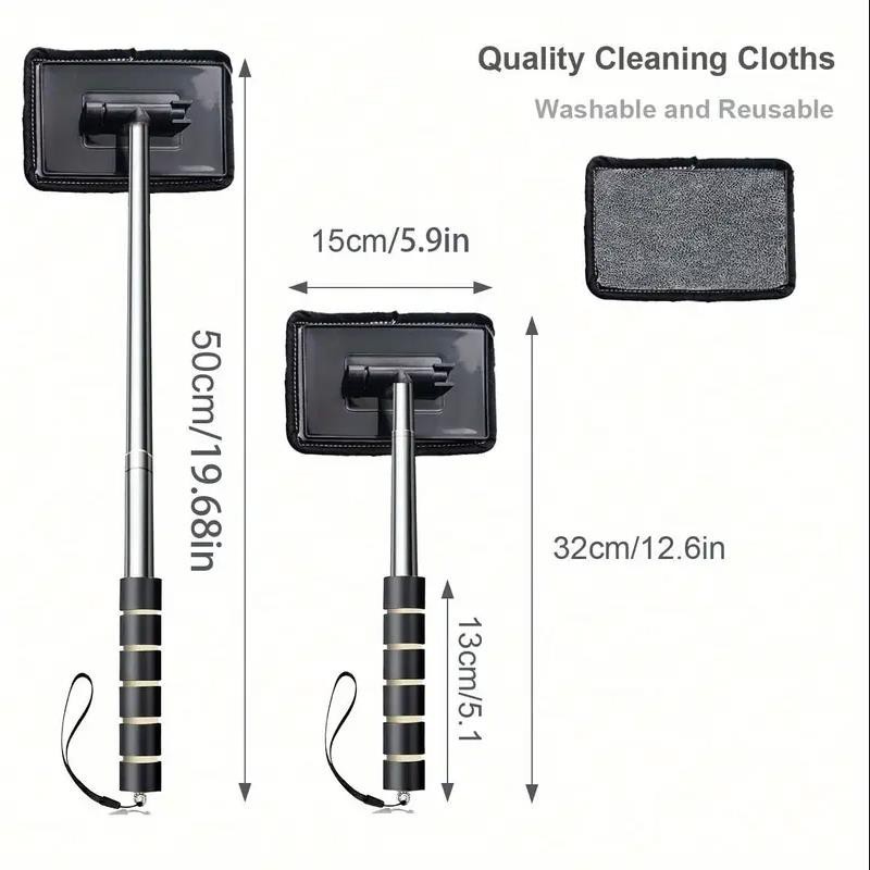 Telescopic Car Windshield Cleaner Auto Glass Cleaning Brush Extendable Mop Brush