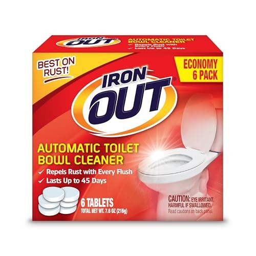 Iron OUT Automatic Toilet Bowl Cleaner, Repel Rust and Hard Water Stains with