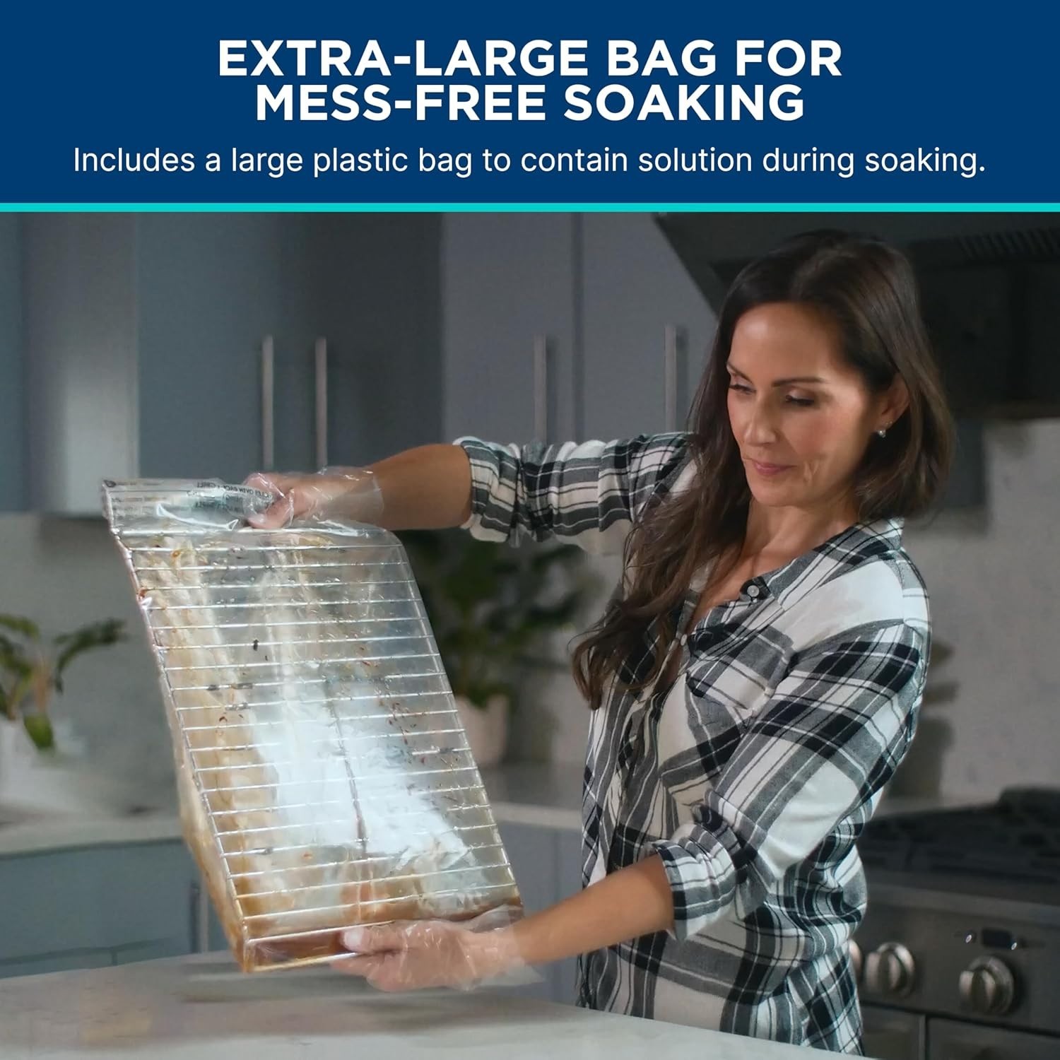 Complete No-Scrub Oven & Grill Cleaner Kit – Includes Bag & Gloves, 16.8 Fl Oz