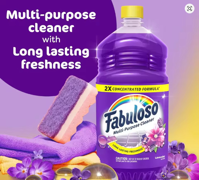 Fabuloso 2X Concentrated Multi-Purpose Floor Cleaner, Lavender – 56 fl oz
