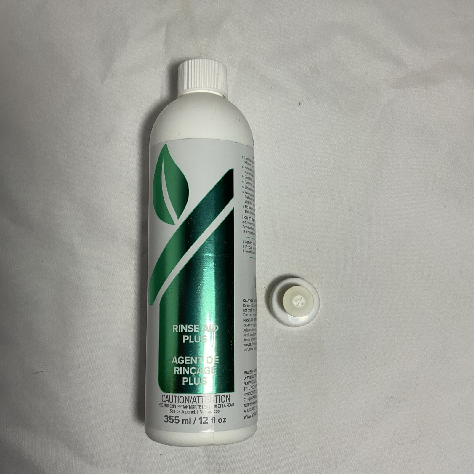 NEW Norwex Rinse Aid Plus with Pull Cap 12 oz